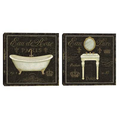 Bain de Luxe by Daphne Brissonnet S/2 by Daphne Brissonnet Canvas Art Prints