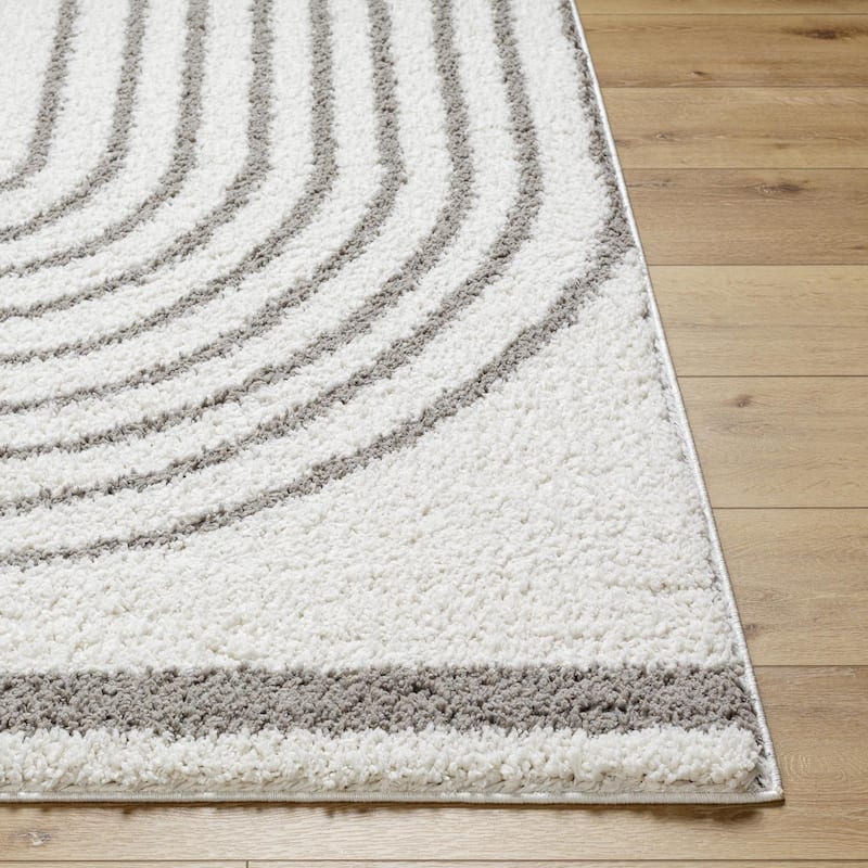 Livabliss Birmingham Playful Arches Plush Area Rug
