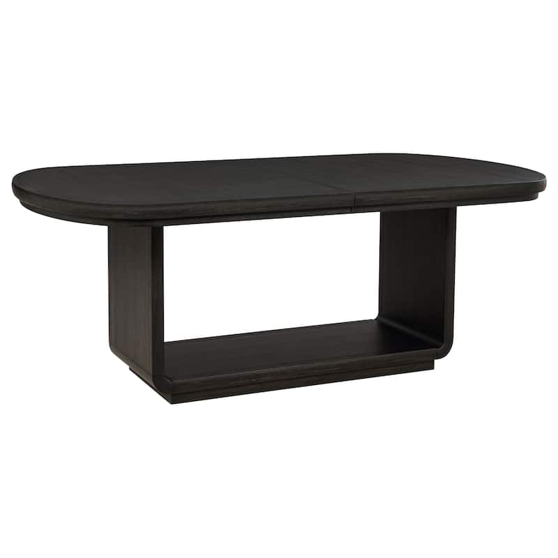 Leandro 78-inch Extension Dining Room Table Burnished Black