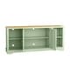 preview thumbnail 37 of 43, 70-inch Extra-Wide Rustic TV Stand for 80" TVs - Natural Wood Finish