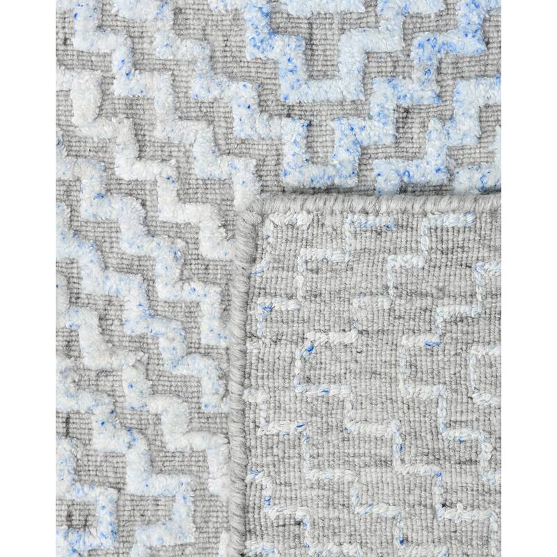 Overton Handmade Modern Contemporary Geometric Area Rug