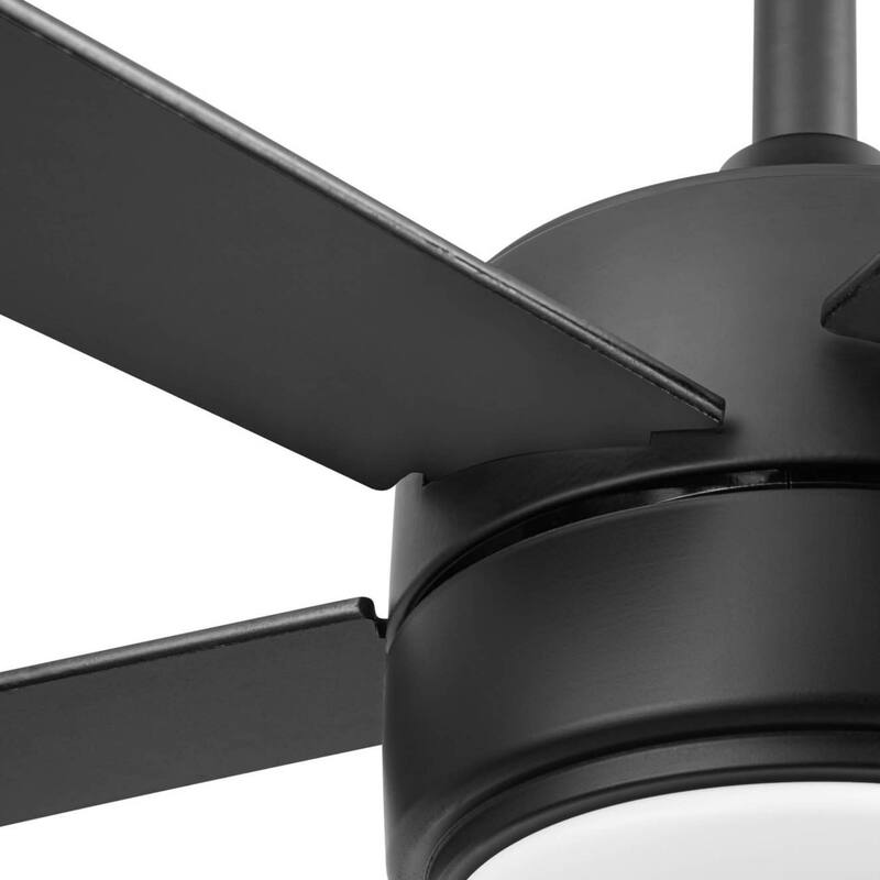 Honeywell 52" Schilling Indoor Matte Black LED Ceiling Fan with Remote Control - 52 Inches