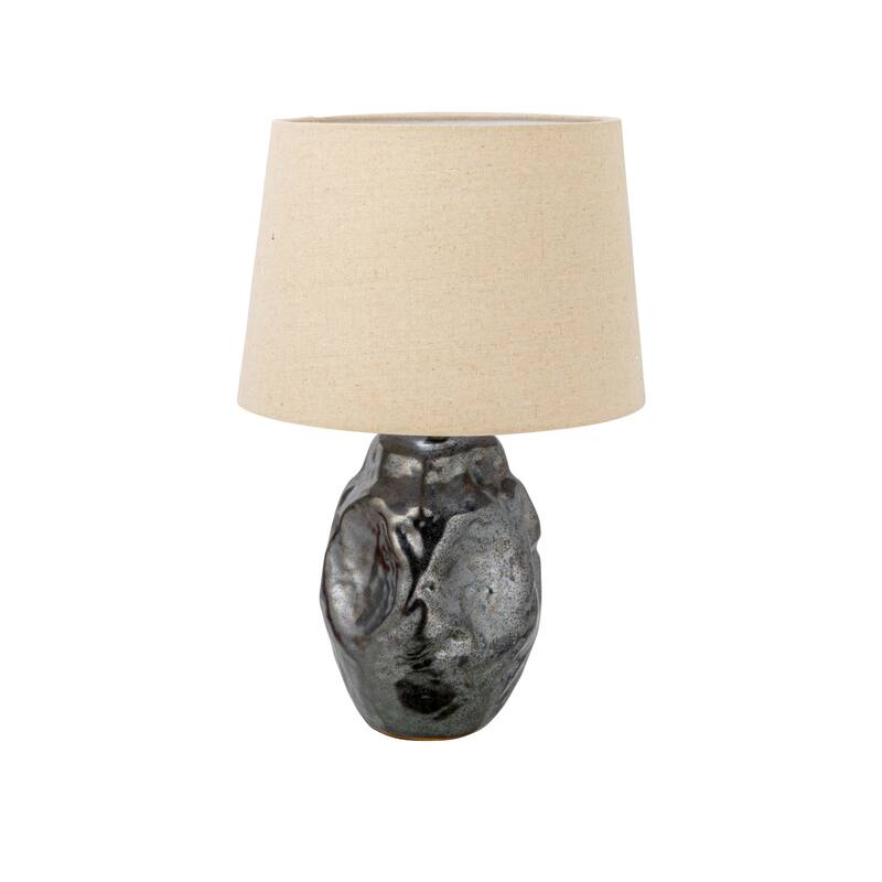 Ceramic Table Lamp with Metallic Reactive Glaze 13.0"L x 13.0"W x 19.5"H Bed Bath & Beyond