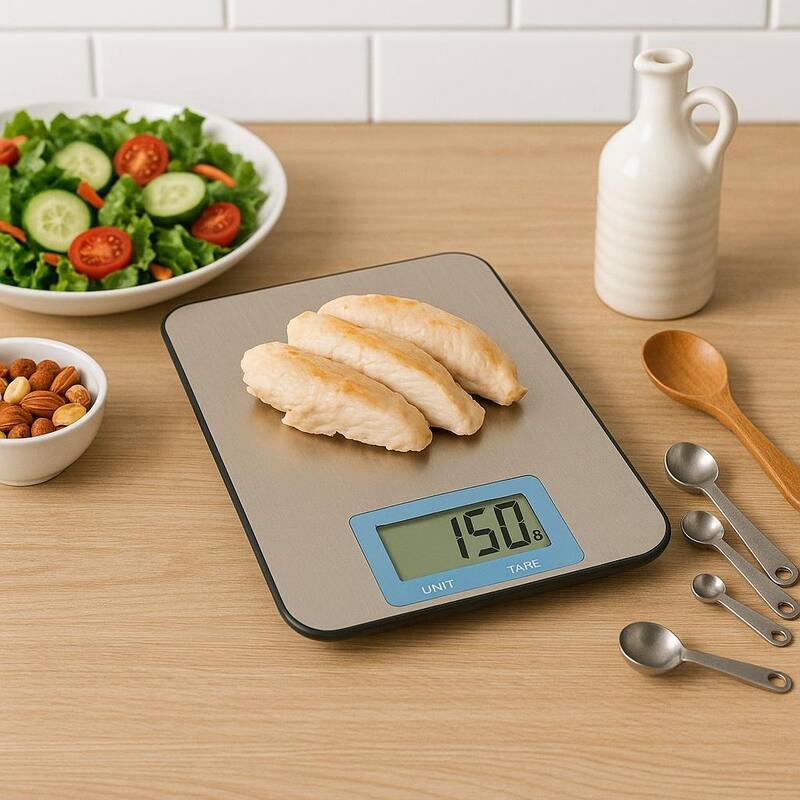 Creative Home Stainless Steel Digital Kitchen Scale with LCD Display