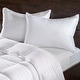 preview thumbnail 1 of 3, Superior Striped Microfiber Medium Density Pillow - White King - Set of 2