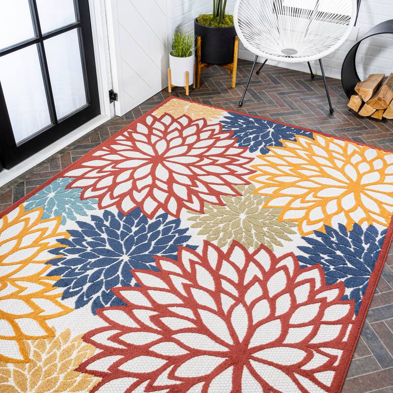 JONATHAN Y Atrani Floral Indoor/Outdoor Area Rug