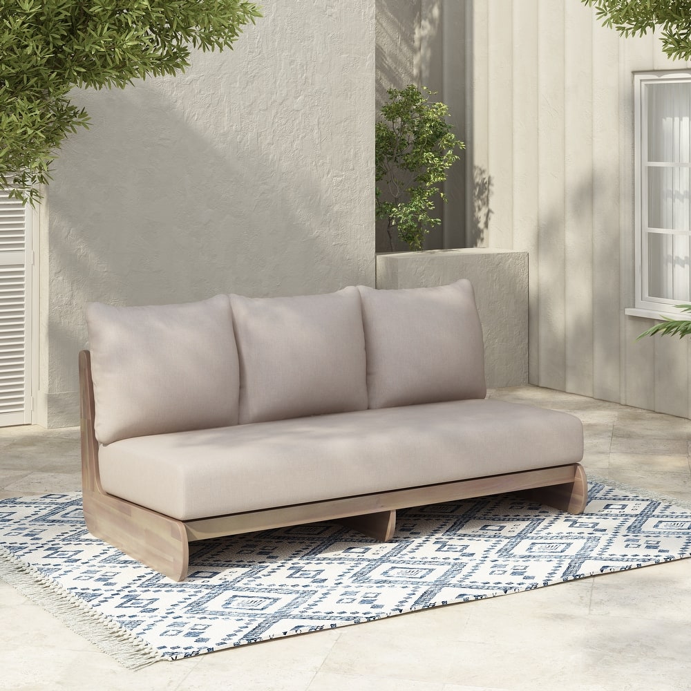 Christopher Knight Home - Marigold Acacia Wood Outdoor 3-Seater Sofa