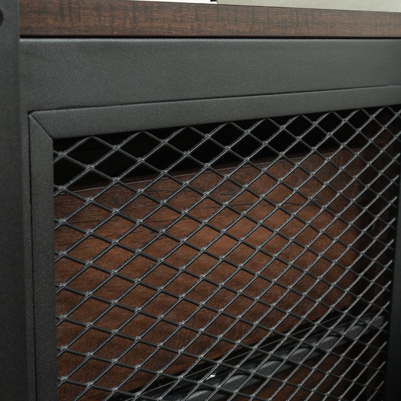 Wood Side Table Nightstand with Drawer, Brown