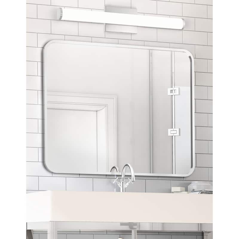 Arc 24-inch Brushed Steel LED Vanity