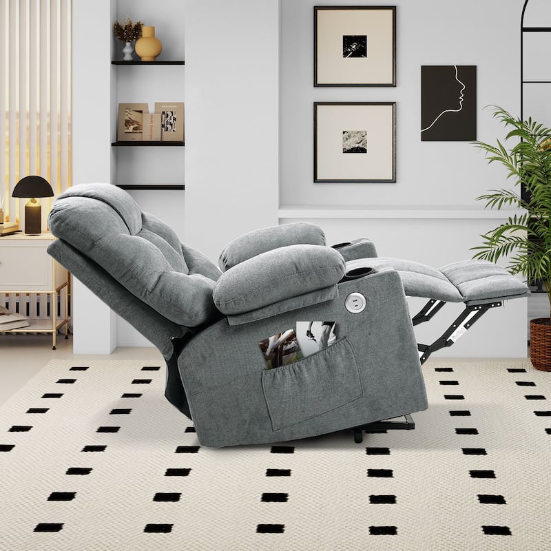 31.5 ''Wide Power Lift Assist Ergonomic Recliner with Massager & Heating