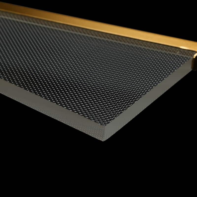 Modern LED Linear X Frame Glam Wall Sconce with Acrylic shade for Dining Room Mirror - W4.9" x H23.6" x D1.8"