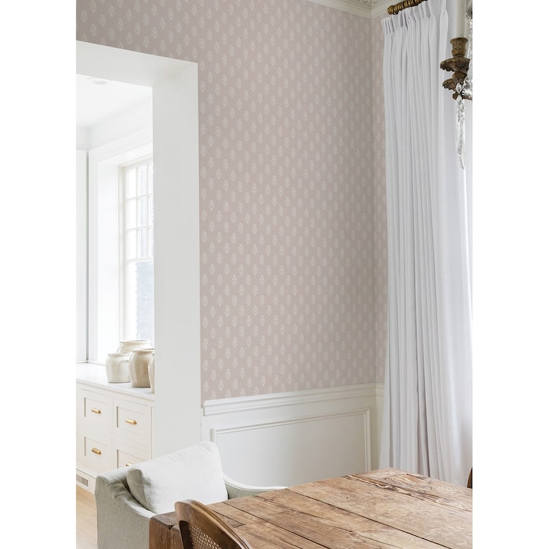 NuWallpaper Nabela Noor Home Safia Coral Peel and Stick Wallpaper