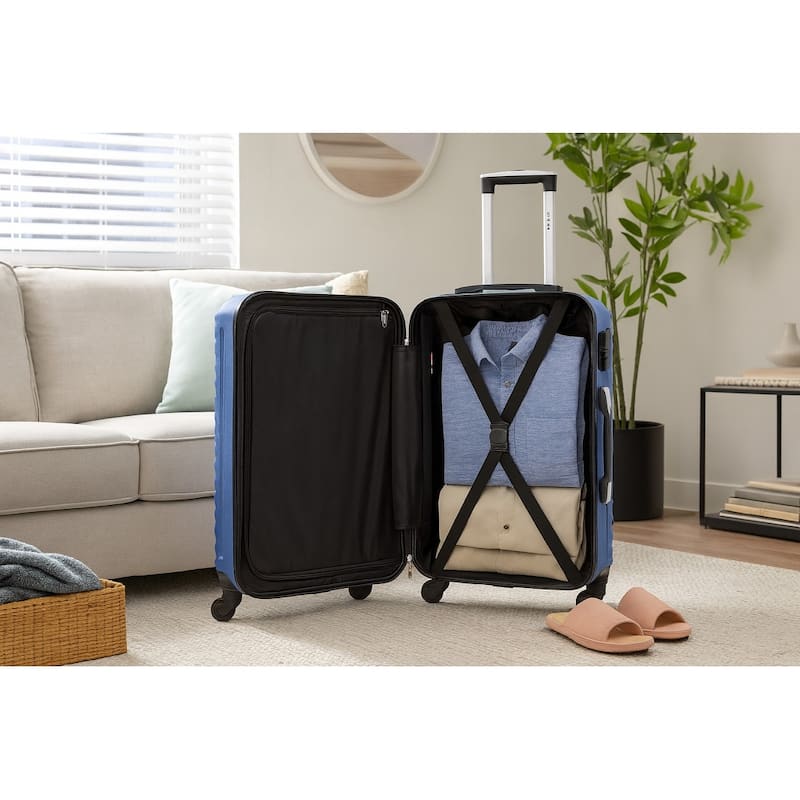 Craft Hardside 24-Inch Chequed Lightweight Spinner Luggage