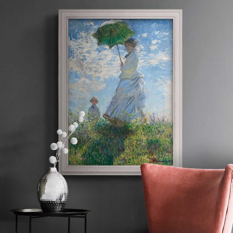 Woman with a Parasol  Premium Framed Canvas- Ready to Hang