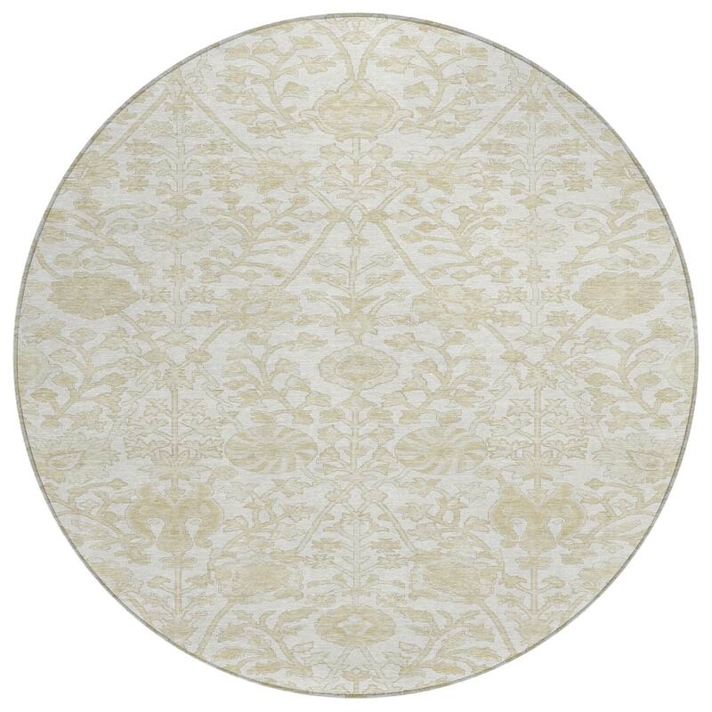 HomeRoots Floral Traditional Rectangle Outdoor Rug