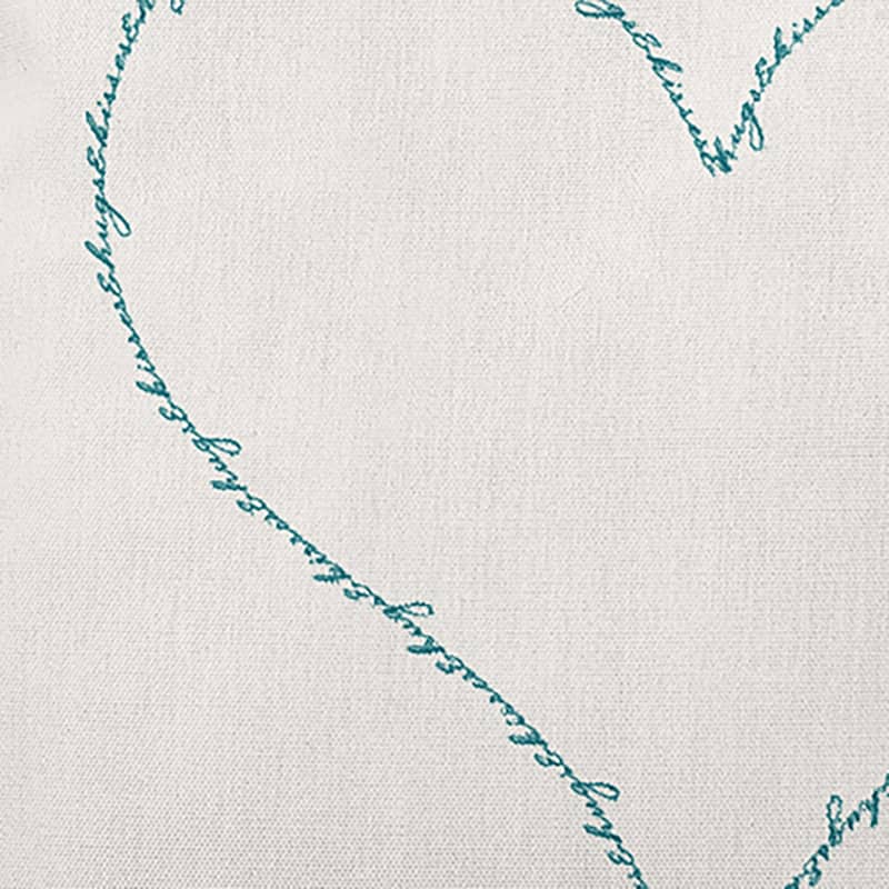 Hugs and Kisses Heart Valentine's Day Decorative Indoor/Outdoor Pillow