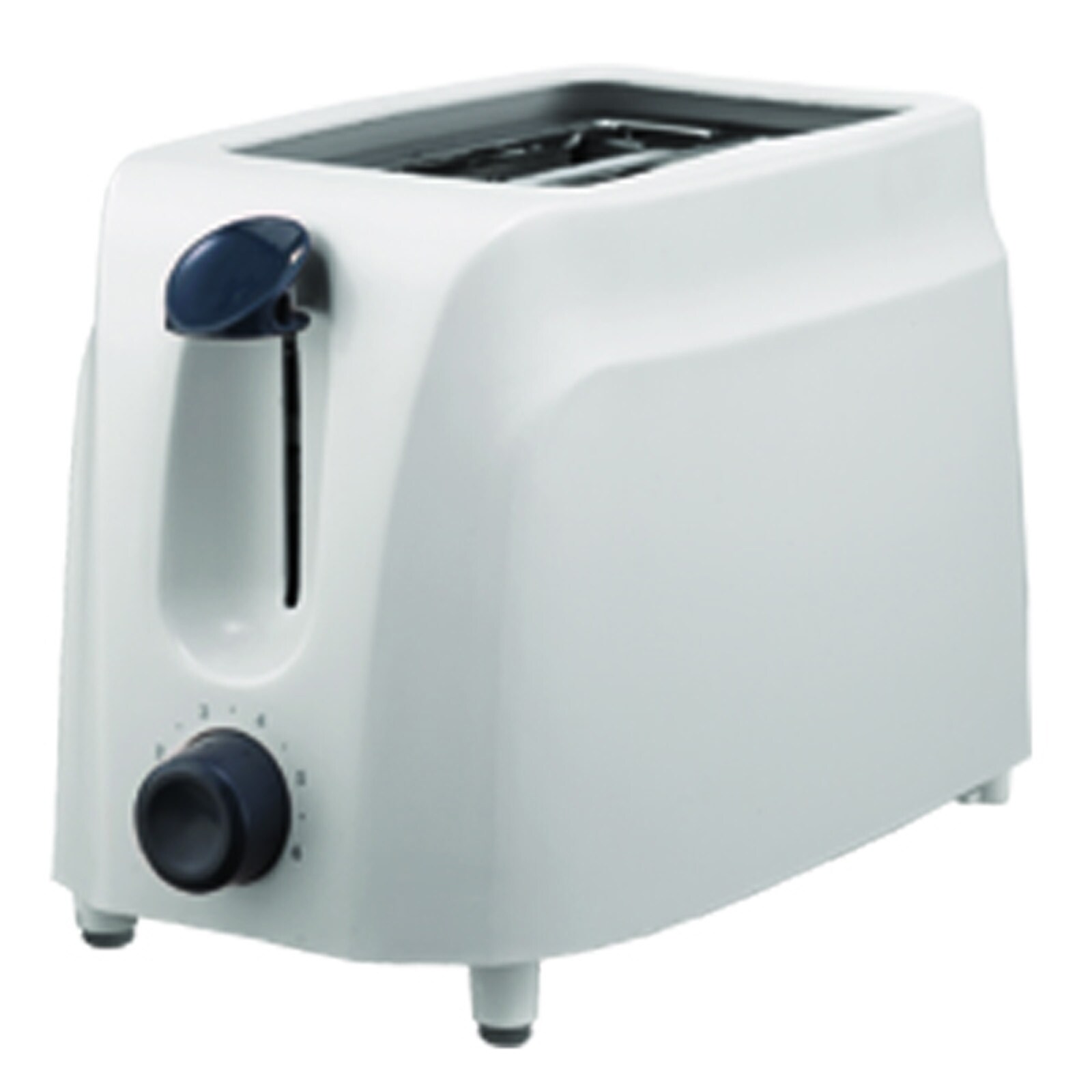 White 2 slice top toaster