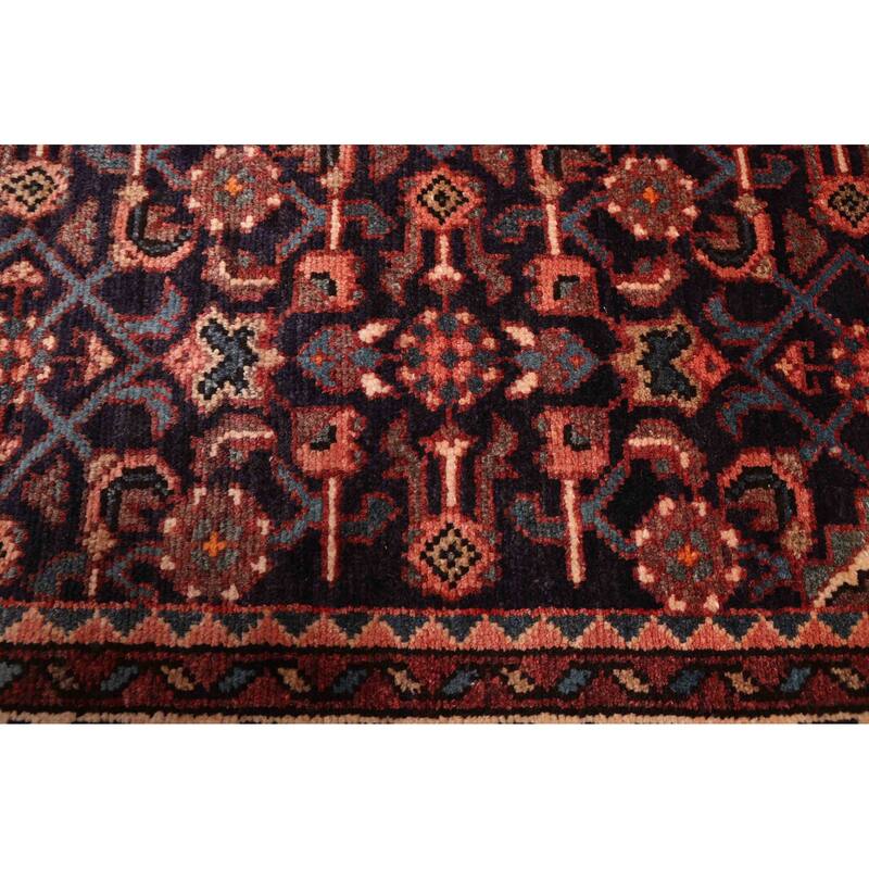 ECARPETGALLERY Hand-knotted Andelz Dark Navy Wool Rug - 3'8 x 9'10