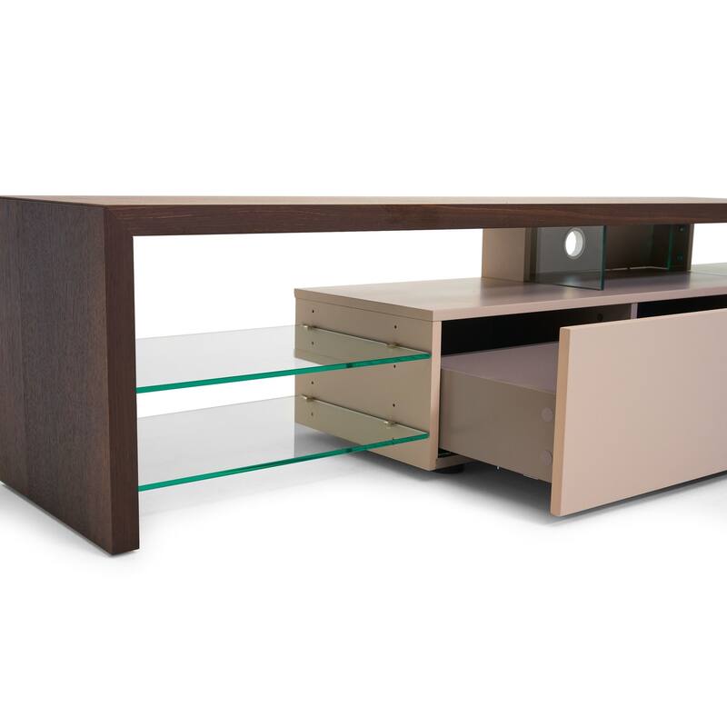 Modrest Loreta Modern Smoked Oak TV Stand