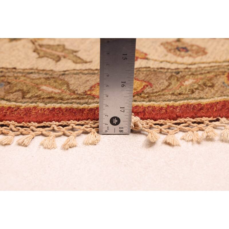 ECARPETGALLERY Flat-Weave Lahor Finest Red Wool Tapestry Kilim - 8'0 x 8'0