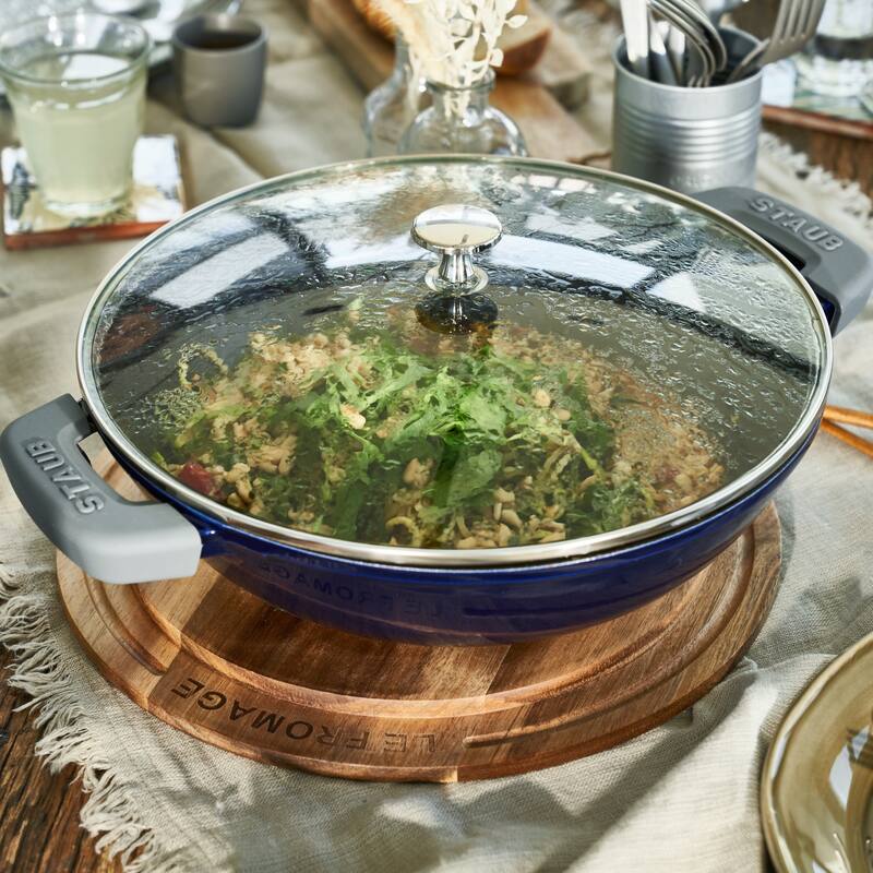 STAUB Cast Iron 4.5-qt Perfect Pan
