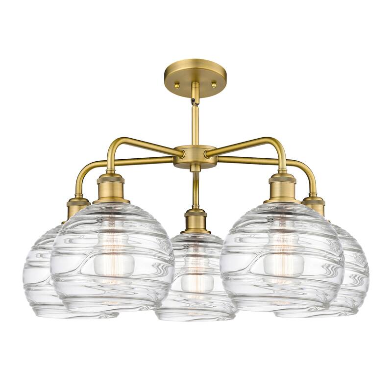 Innovations Lighting 516-5CR-16-26 Athens Deco Swirl Chandelier Athens