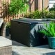preview thumbnail 24 of 73, Glitzhome 142 Gallon Outdoor Patio Oversize Storage Bench Wicker Table Deck Box