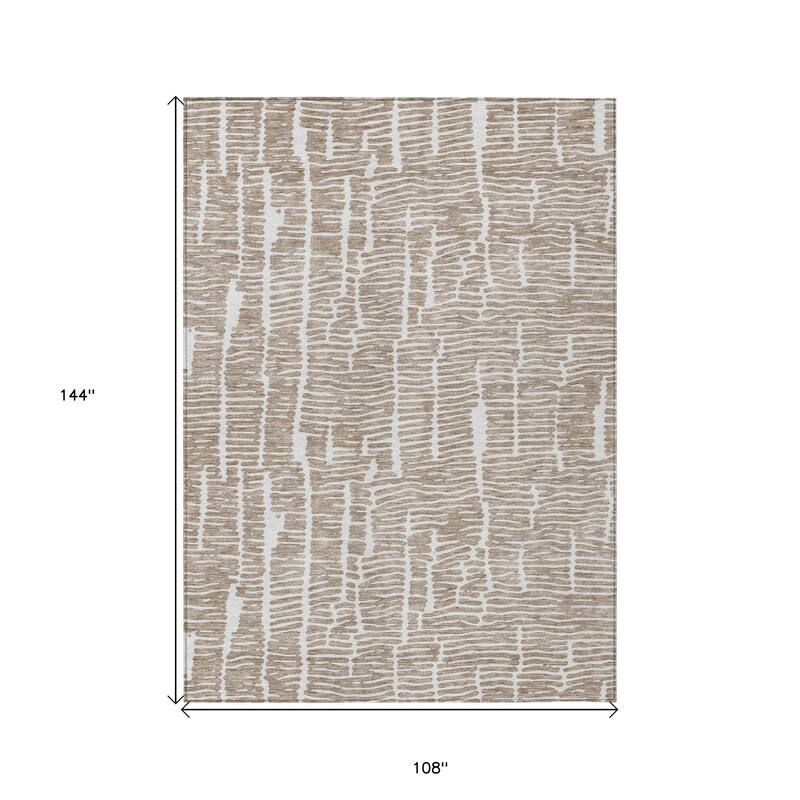 HomeRoots Abstract Transitional Rectangle Outdoor Rug