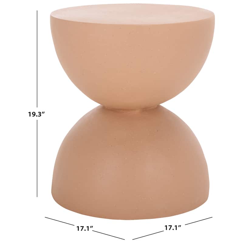 SAFAVIEH Austyn Hourglass Accent Table (Fully Assembled) - 17"W x 17"D x 19"H