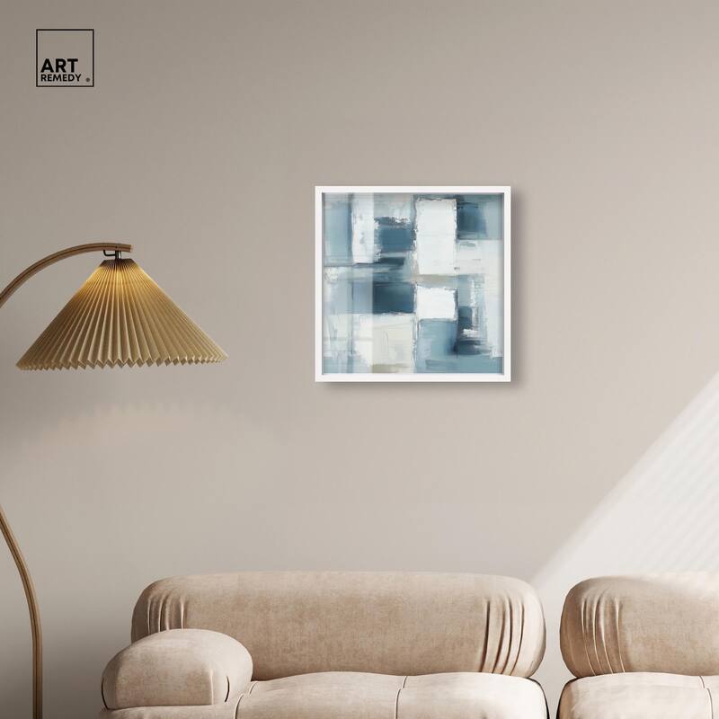 Deconstructed Blue I Shadowbox by Art Remedy