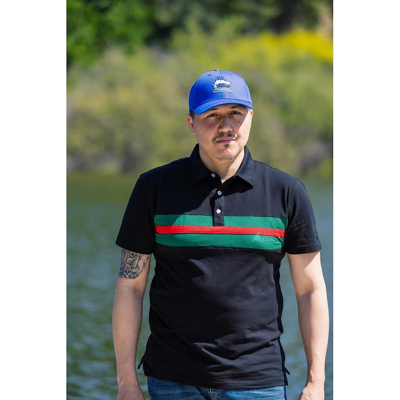 Hemingway Pilar Black w. Green & Red Stripes Regular Fit Polo Shirt by Alison Nautical - Multi-Color