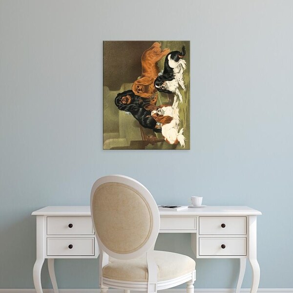 Easy Art Prints Vero Shaw's 'Toy Spaniels' Premium Canvas Art