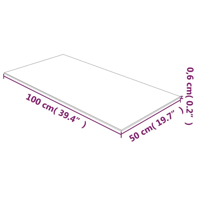 vidaXL Table Top Side Coffee Table Replacement Board Tabletop Tempered Glass - Transparent