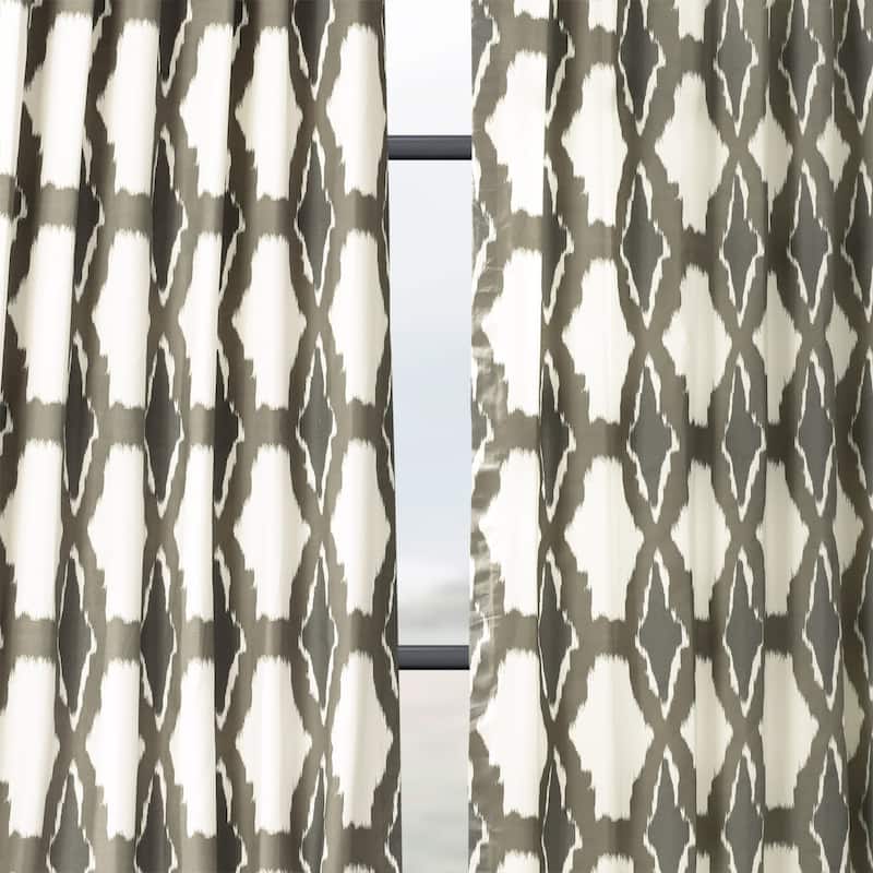Exclusive Fabrics Sorong Printed Cotton Single Curtain (1 Panel)