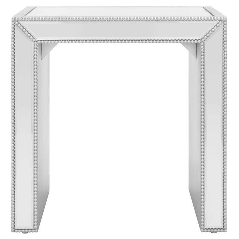 SAFAVIEH Winnie Mirrored Accent Table - 25" W x 18" D x 25" H - 24Wx18Dx24H