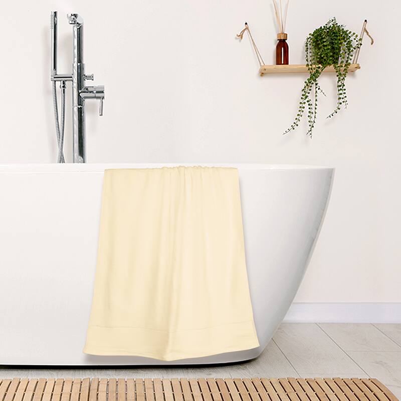 Cotton 2 Pack Solid Bath Towels, Quicker to Dry and Highly Absorbent Towels for Gym Pool 28" x 56"