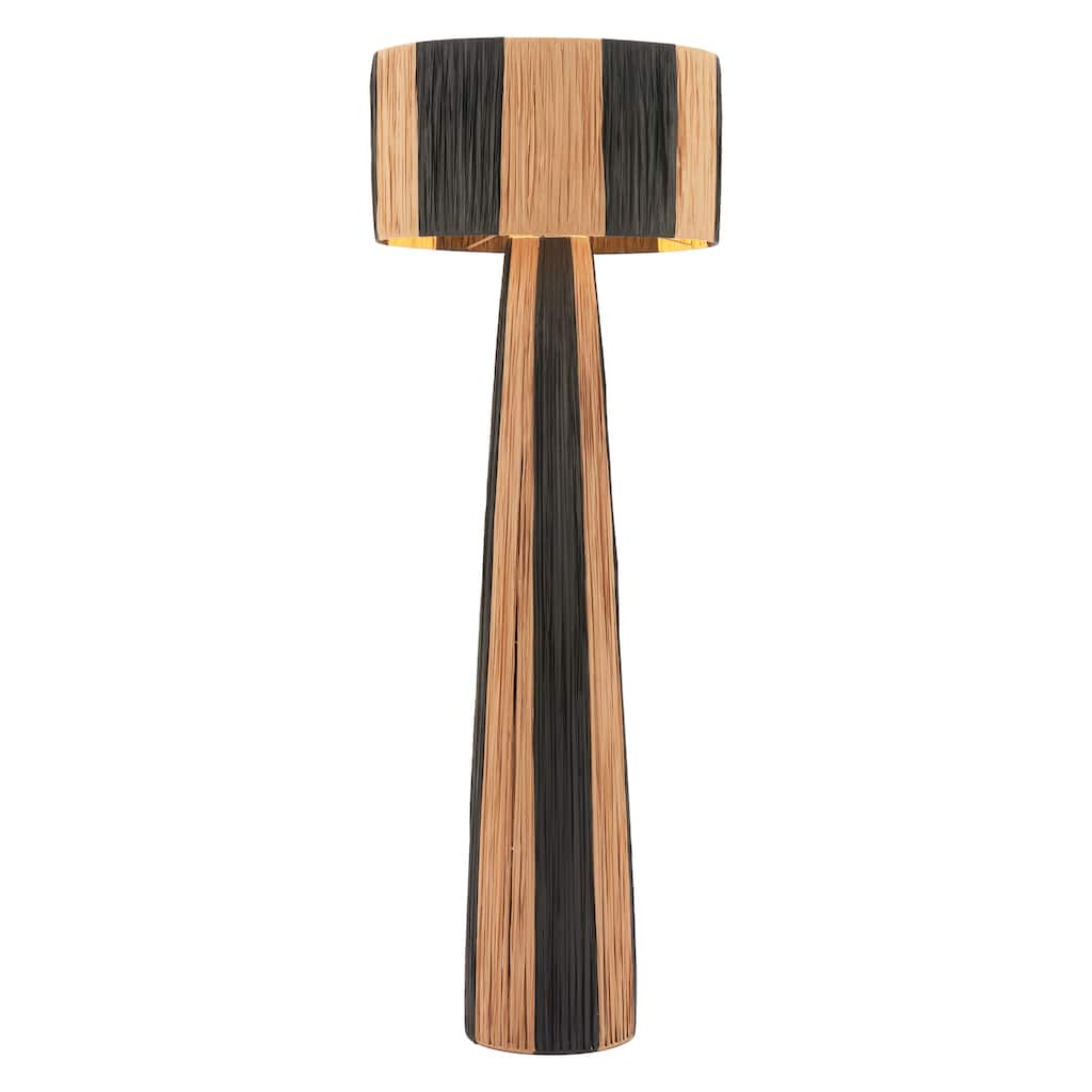 Gala Floor Lamp Black & Natural - Black/Natural