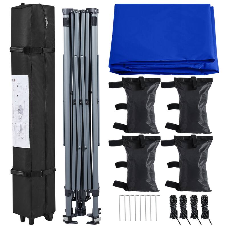 Yaheetech 12x12ft Pop-up Canopy with One-Push-To-Lock Setup Mechanism