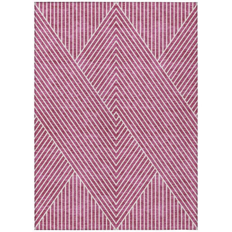 HomeRoots Geometric Transitional Rectangle Outdoor Rug