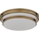preview thumbnail 2 of 5, Grafton 3-Light Weathered Brass Flush Mount