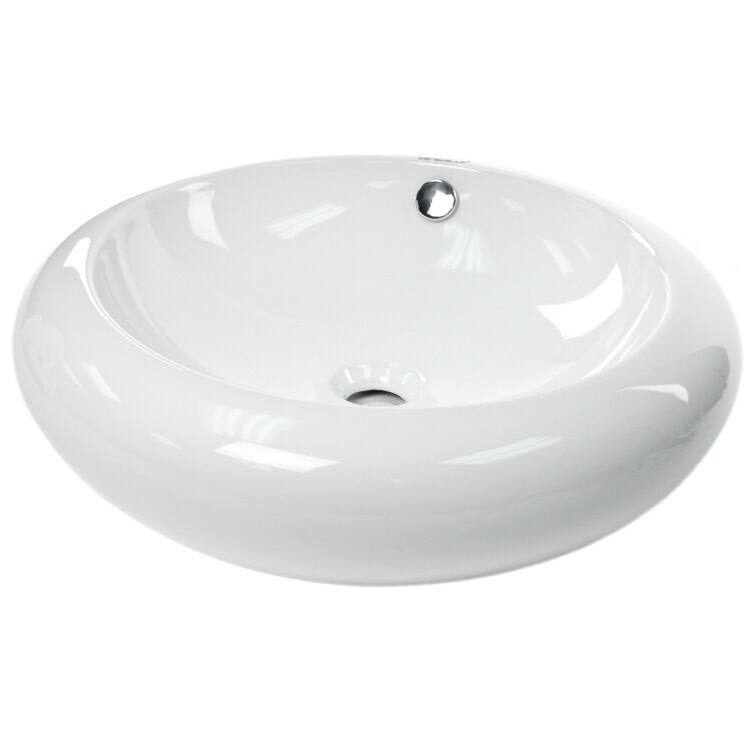 Nameeks Caracalla 20-1/11" Vessel Bathroom Sink with Overflow