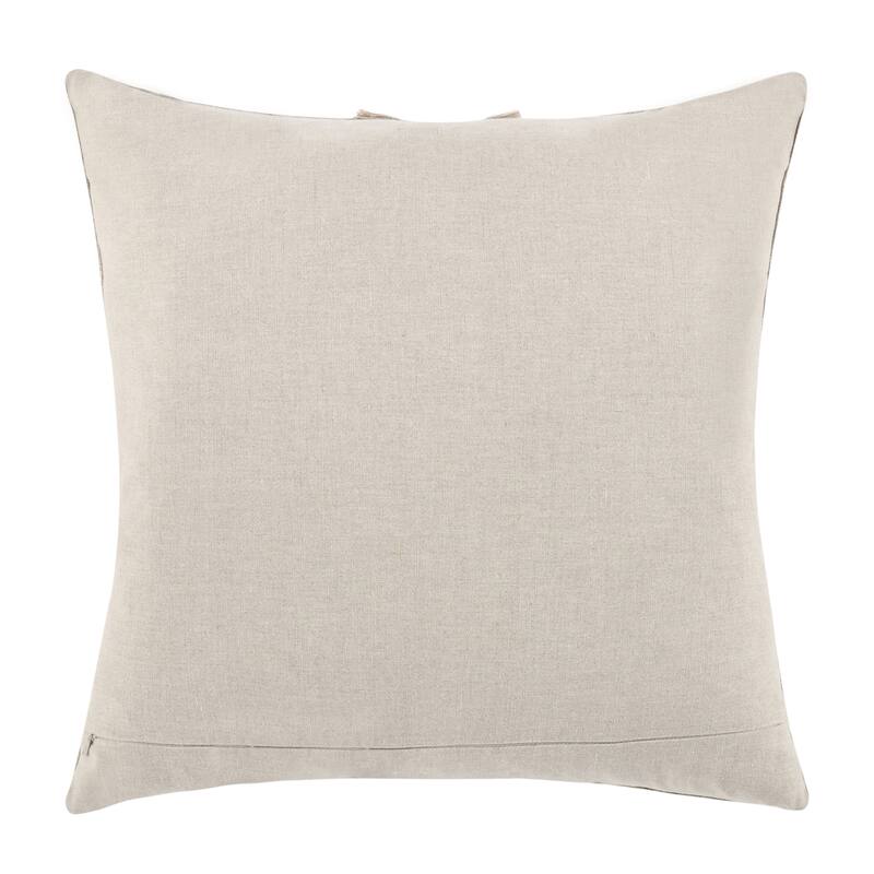 Villa by Classic Home Valley 22" Belgian Linen Woven Throw Pillow, Natural