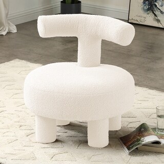 24.4" Modern Fabric Chair Kids Chair for Living Room, Bedroom, Home Decorative - 24.4''×24.4''×25.6''