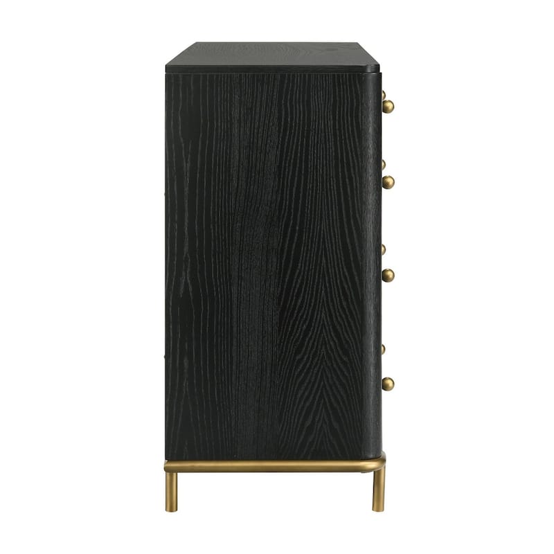 Anser Black 8-drawer Dresser