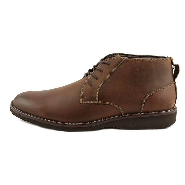 Shop Dockers Merritt Memory Foam Boots Men Round Toe Leather Tan