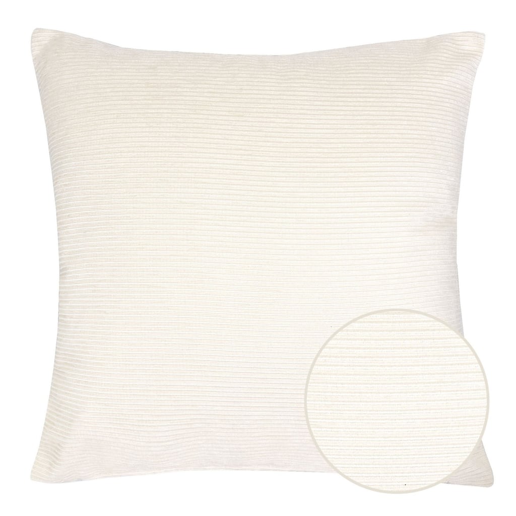 Solid Soft Touch Decor Sofa Pillow 18"x18" - Set of 2 Ivory