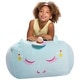 preview thumbnail 29 of 72, Stuffed Animal Storage Bean Bag Chair Cover only for Kids, Toy Holder