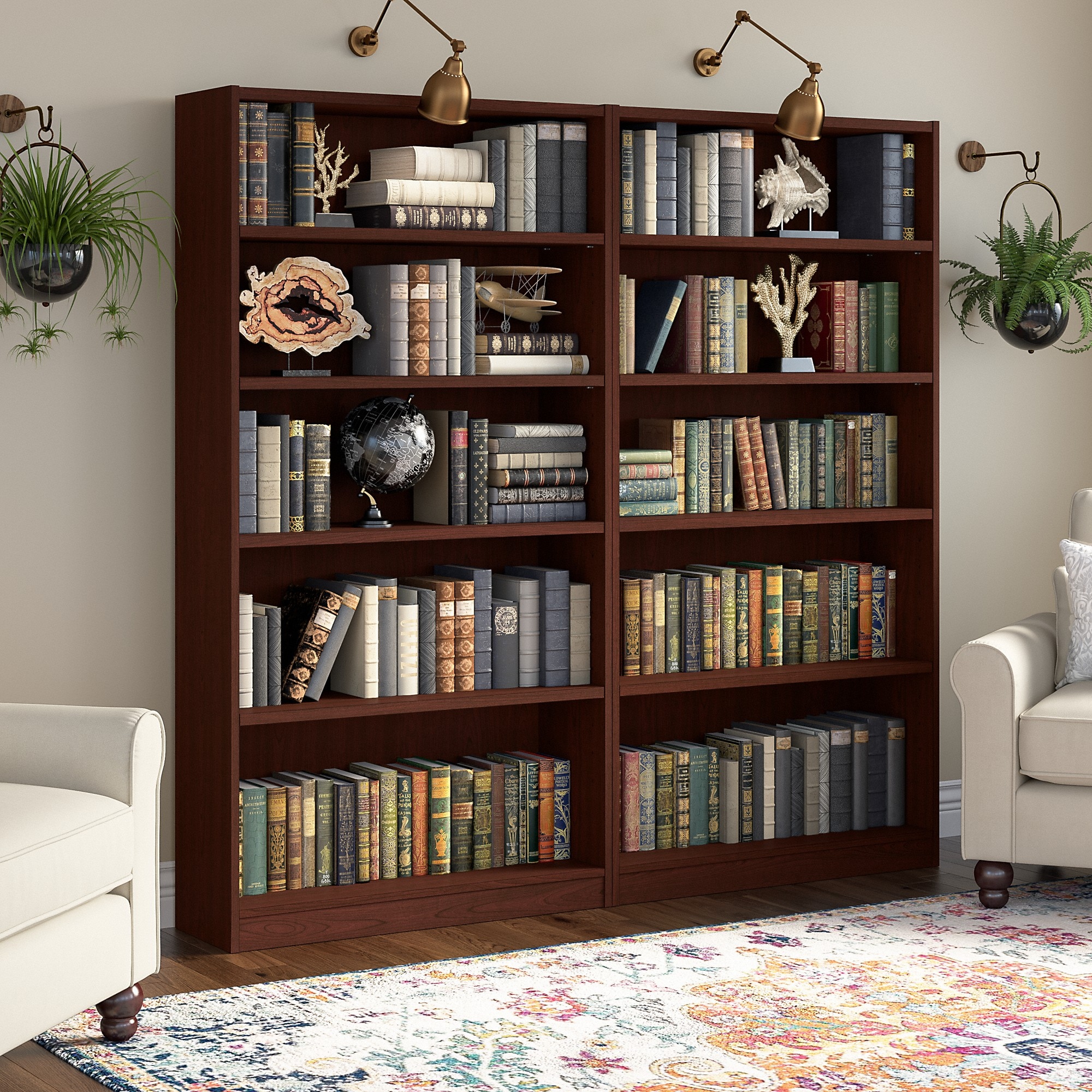Small cherry online wood bookcase