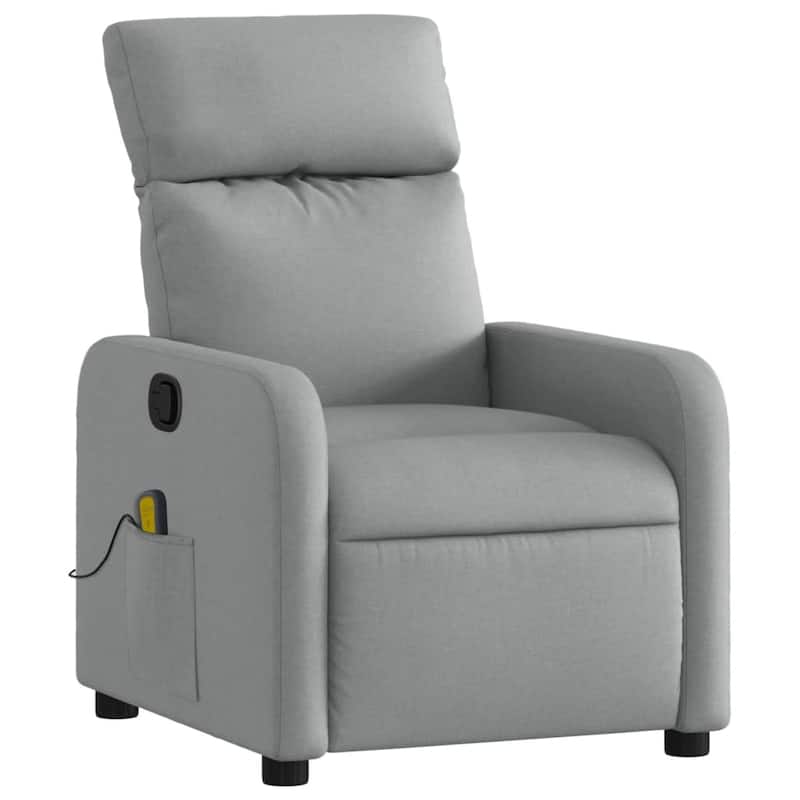 vidaXL Massage Recliner Chair Polyester fabric, metal, plywood