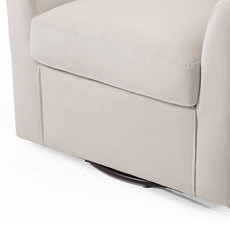 Modern 29"W Upholstered Swivel Barrel Chair for Living Room Set of 2